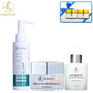 serum + sữa rửa mặt + kem face kn beauty