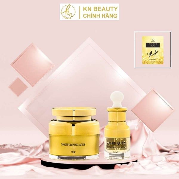 Bộ đôi serum và kem dưỡng hỗ trợ điều trị mụn