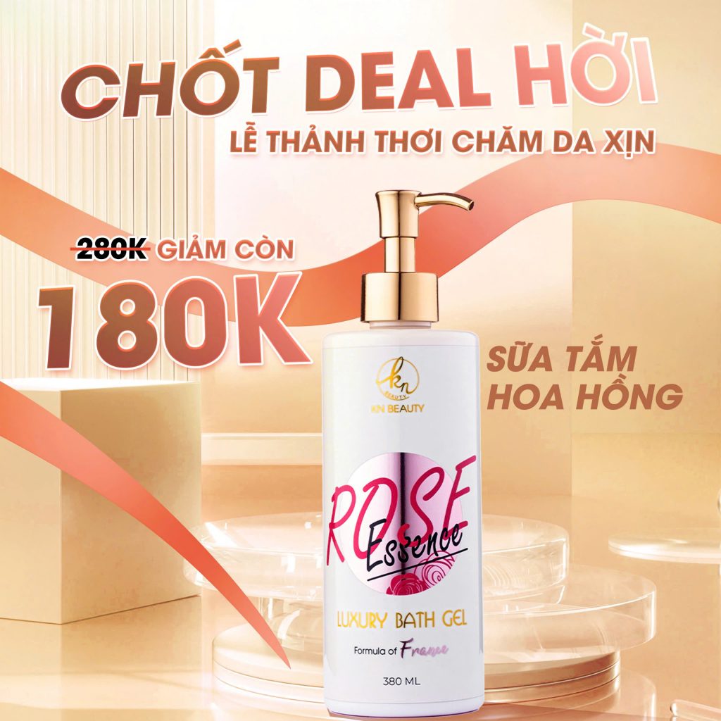 sữa tắm hoa hồng kn beauty