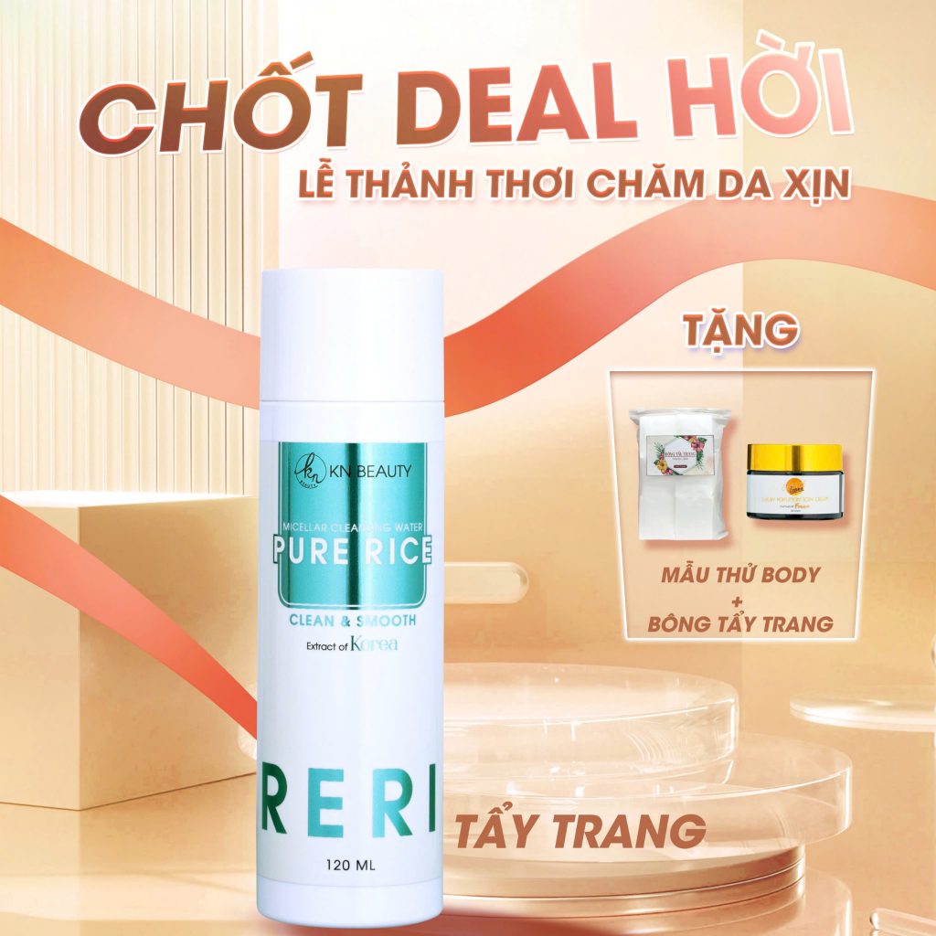 tẩy trang gạo