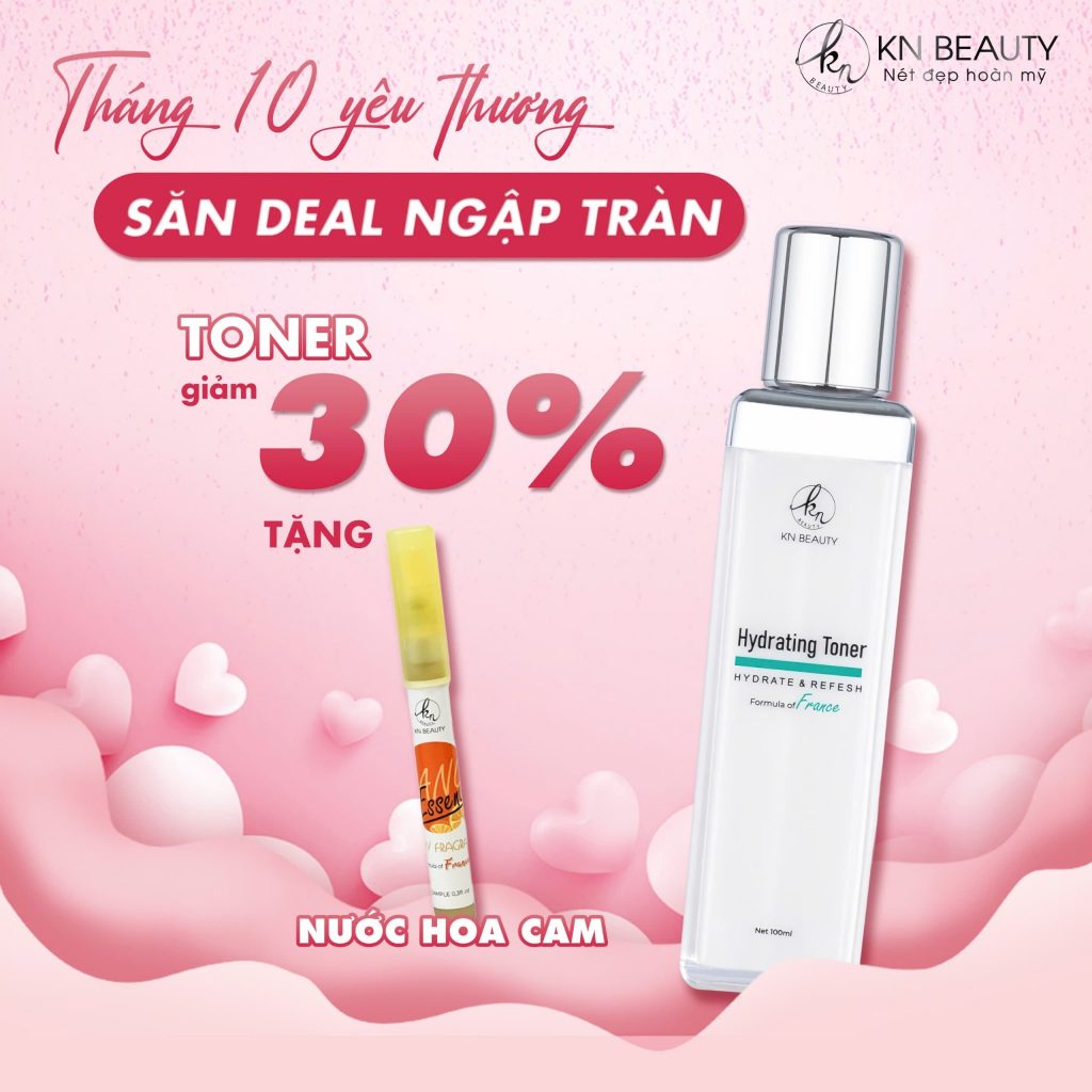 tonner knbeauty khuyến mãi tháng 10-2024