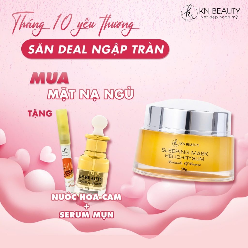 mặt nạ ngủ knbeauty khuyến mãi tháng 10-2024