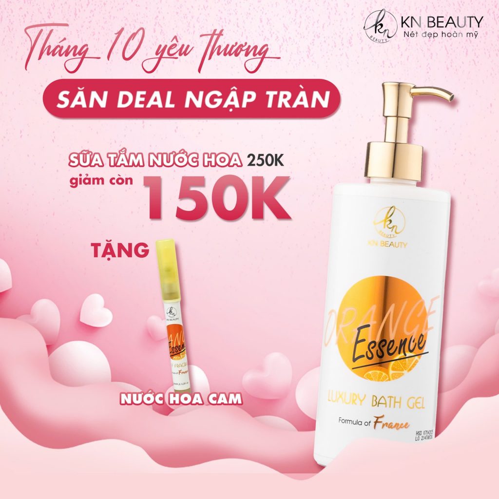 sữa tắm cam knbeauty khuyến mãi tháng 04-2024