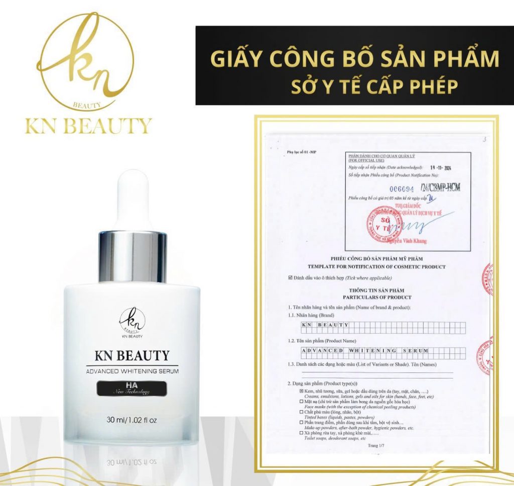 công bố sản phẩm serum HA