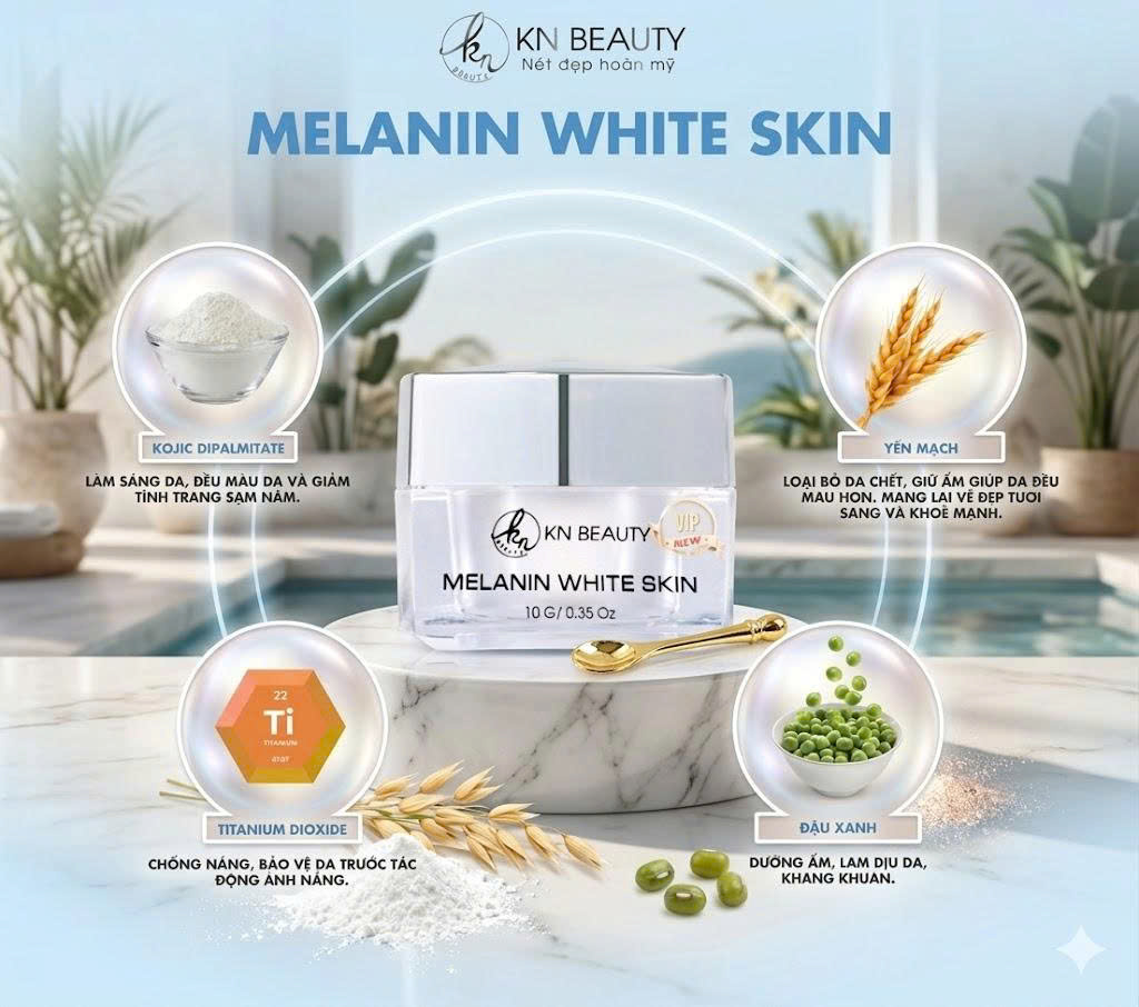 Làn Da Trắng Sáng Tự Tin Với Melanin White Skin